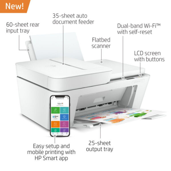 HP DeskJet Plus 4152 Wireless All-In-One Color Inkjet Printer - Instant Ink Ready   Sales in Kolkata - Image 2