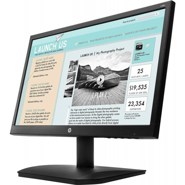 HP V190 18.5inch LED Monitor 2NK17A7   Sales in Kolkata - Image 2