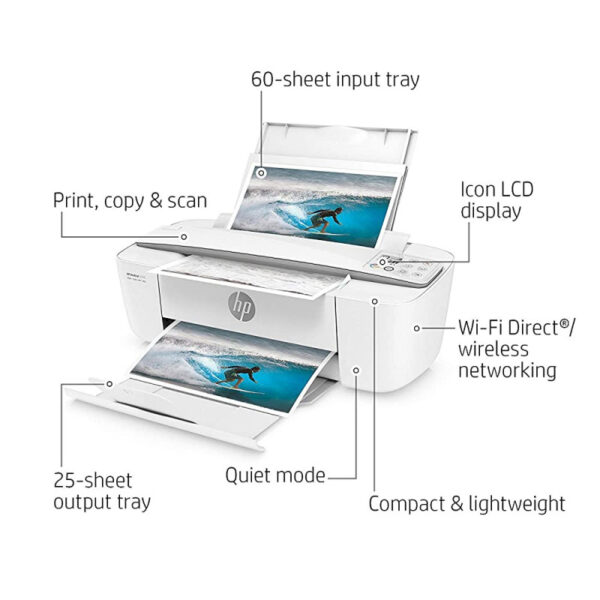 HP DeskJet 3755 Compact All-In-One Wireless Printer   Sales in Kolkata - Image 2